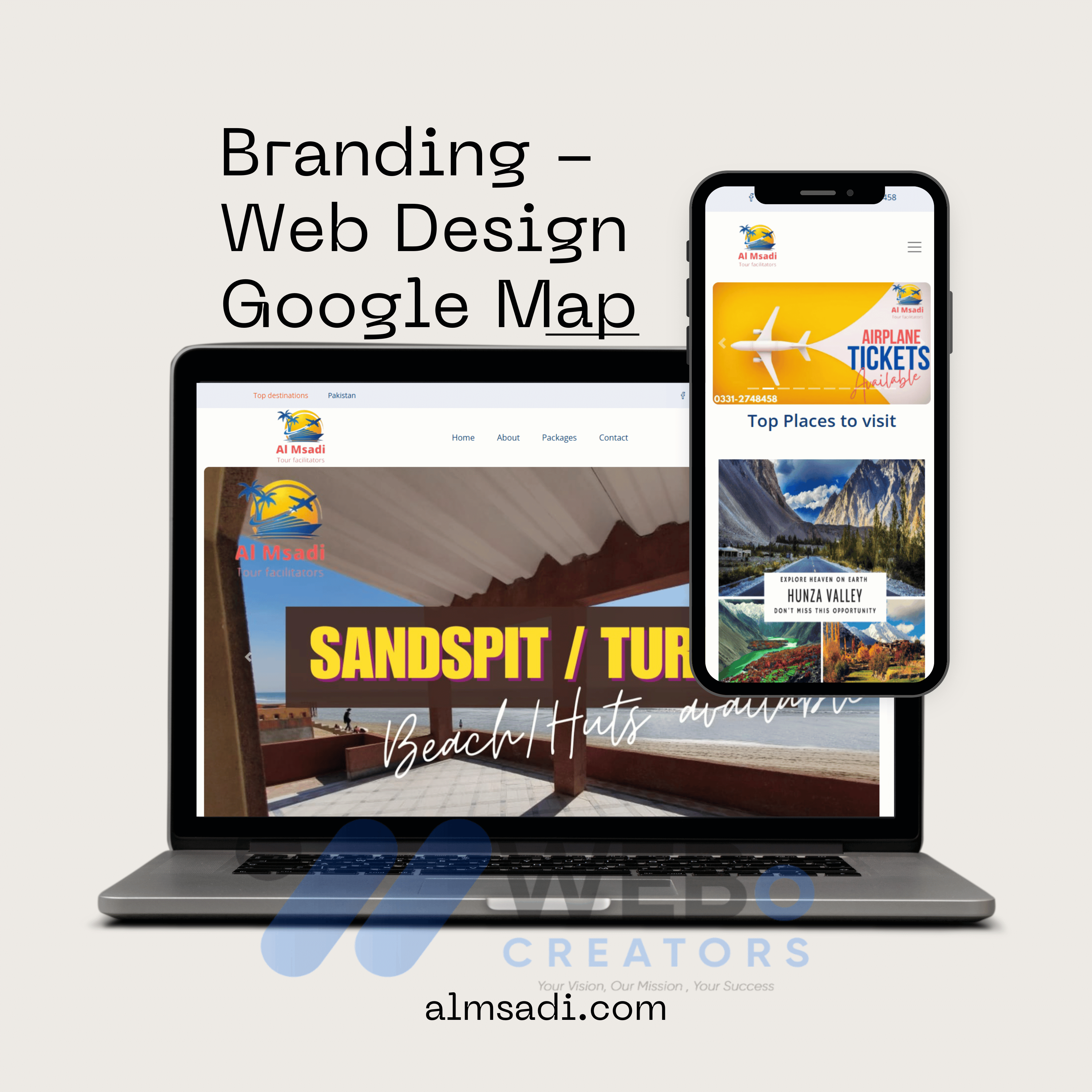 Custom CMS Development for Almsadi corporate website